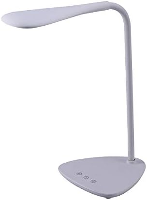 PureOptics LED VLED1820-BD Battery LED Desk Lamp, Dimmable with Adjustable Color Temperature, 4 Hour Battery Life, Rechargeable, Reduces Eyestrain, White