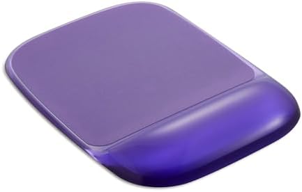 Staples TECH Gel Mouse Pad and Wrist Rest Combo, Purple Crystal