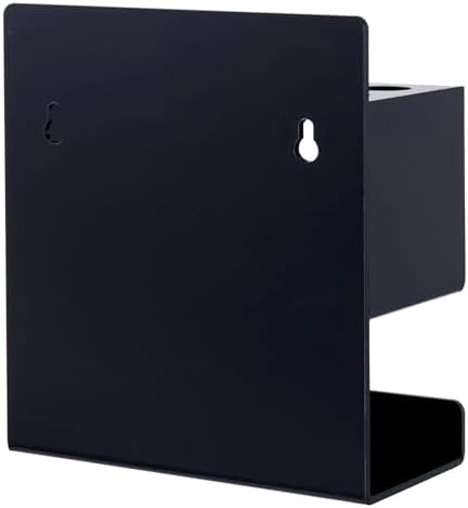 MyGift Wall Mounted Dry Erase Whiteboard Marker Holder Stand with 10 Marker Slots and Eraser Holder, Black Set of 2