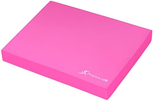 ProsourceFit Exercise Balance Pad, Non-Slip Cushioned Foam Mat & Knee Pad for Fitness and Stability Training, Yoga, Physical Therapy