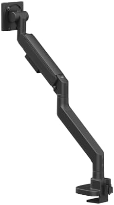 SilverStone Technology ARM15 Monitor Arm for 17-57” Screens, Supports up to 44 lbs, Heavy Duty Gas Spring Design, SST-ARM15B
