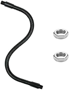 19.6" Gooseneck Tubing Flexible 25/64" Male thread Alloy Steel Metal Arm Universal Bendable Extension Hose for DIY Lamps Microphone Stands Inspection Cameras