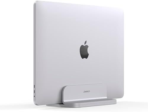 JOKItech Aluminum Laptop Stand, Sturdy and Adjustable, Compatible with Apple MacBook Pro/Air, Mac Mini, iPad Pro, Silver