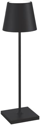 Zafferano, Poldina Pro, Rechargeable Cordless Lamp, Black