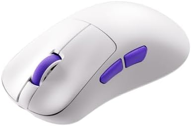 Akko Nest Wireless Gaming Mouse, 8K Polling Rate with PAW 3950 Sensor, 30000 DPI, 49g Lightweight,Omron Mechanical Switches, BT/2.4G/Wired Computer Mouse, White