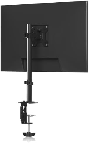 Pholiten Single Monitor Stand, 13-32 Inch, Black