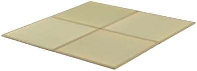 FULI Japanese Square Tatami Mat, 32x32x0.6 in, Natural, 4 Pieces, Igusa