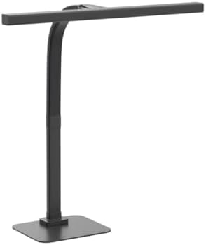 24W Led Desk Lamps with Base for Office Home, 31.5-in Double Head, Black