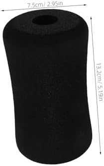 Kisangel 3pcs Sponge Roller Replacement Pads for Exercise Machines, Black