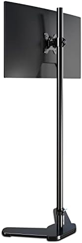 Pholiten Single Tall Monitor Mount with 47 inch Pole,Floor Computer Stand