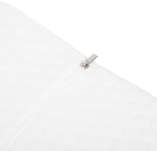 Cervical Neck Pillow, Memory Foam Ergonomic Cervical Neck Support Sleeping Pillow Slow Rebound with Washable Cover, Four Zones for Side Back Stomach Sleepers (White 52*30*10) (White 52*30*10)
