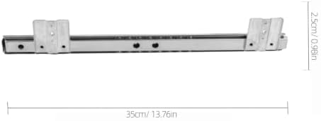 FAVOMOTO 14" Keyboard Drawer Slides - Heavy Duty Ball Bearing Keyboard Slides Under Desk Rails Rack Tray Accessories for Cabinet Furniture Hardware Rails