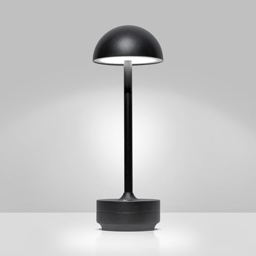 LED Cordless Table Lamp 5000mAh Rechargeable Battery Light Black