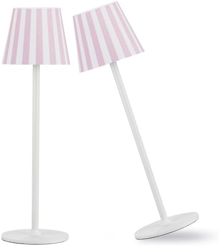 IMQSQIK 2 Pack Cordless Table Lamp, 5000mAh Portable Rechargeable LED Desk Lamp, 3 Color Modes Stepless Dimming Table Light with Memory Function, for Dinner, Patio, Home, Restaurant.