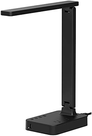 WF-225: WiFi Camera Hidden in LED Desk Lamp with Touch Control and USB Port, Reading Table Lamp for Bedroom Bedside with P2P Remote Viewing, Recording and Notification.