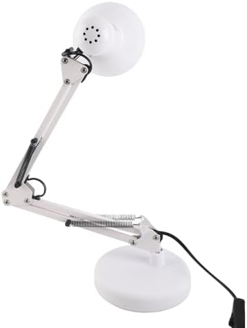 Kavolet Portable Eye Protection Folding Desk Lamp LED Reading Light with Clamp for Study Bedroom (White)