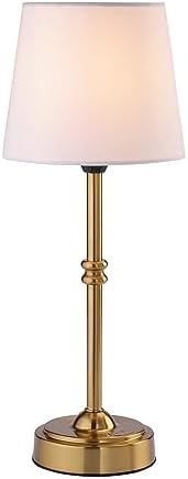 O'Bright Seraph Cordless Rechargeable LED Table Lamp, Antique Brass