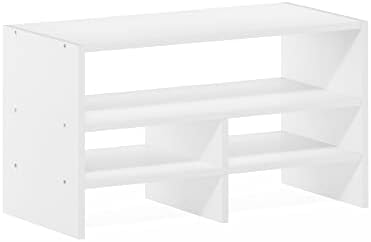 Furinno Hermite Desk Top Organizing Shelf Bookcase, White
