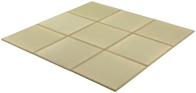 FULI Japanese Square Tatami Mat, 32x32x0.6 in, Natural, 9 Pieces, Igusa