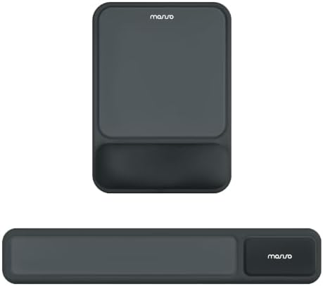 MOSISO Color Scheme Wrist Rest Support for Mouse Pad&Keyboard Set