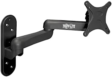 Tripp Lite Swivel/Tilt Wall Mount with Arm for 13" to 27" TVs, Monitors, Flat Screens, LED, Plasma or LCD Displays (DWM1327SE) Black