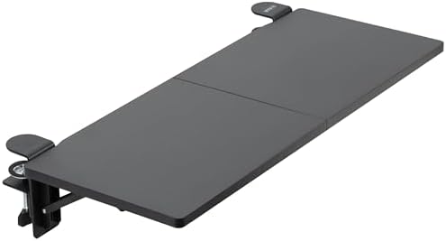 VIVO Black Clamp-on 30 x 12 in Desk Extender, DESK-EXT30