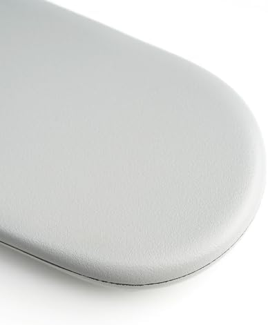 Arm Pads Caps Replacement for Herman Miller Sayl Office Chair, Fixed and Height-Adjustable Armrest, Light Gray Vinyl (1-Pair)