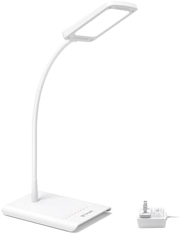 TROND Desk Lamp, Dimmable Eye-Caring Table Lamp, Memory Function, White