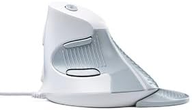 DELUX Wired Ergonomic Vertical Mouse, for Medium Hands(M618XU-White)