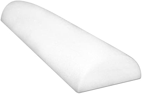 Cando 30-2340 Full-Skin PE Foam Roller for Muscle Restoration, Massage Therapy, Sport Recovery and Physical Therapy, White, 6" Width, 36" Length