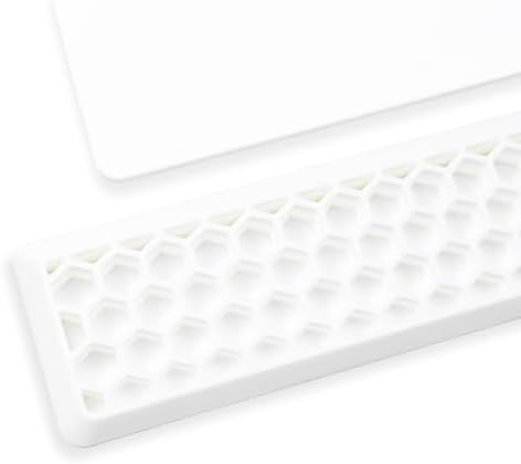 Sumgsn White Keyboard Wrist Rest, Gel Wrist Pad for Keyboard 60%/68%/70%