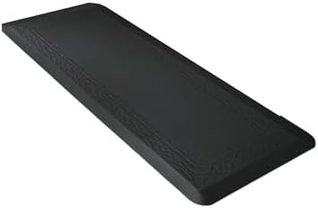 Anti-Fatigue Kitchen Mat - Waterproof Non-Slip Runner for Standing Desks, Offices & Home Use, Commercial Grade Comfort Pad (Black, 61cm x 152cm x 2cm)