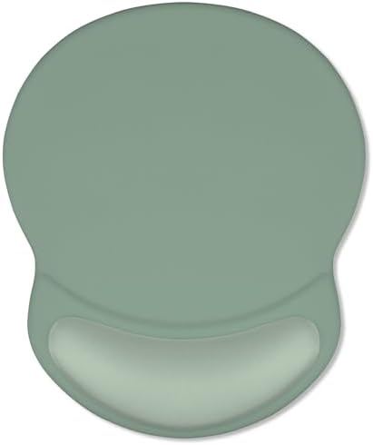 ITNRSIIET Ergonomic Mouse Pad with Comfort Gel Wrist Rest, Non-Slip PU Base, Smooth Textured Surface, Reduces Hand Fatigue & Wrist Pain, 8.7 x 7.2 Inch for Office Gaming Home, Sage Mint