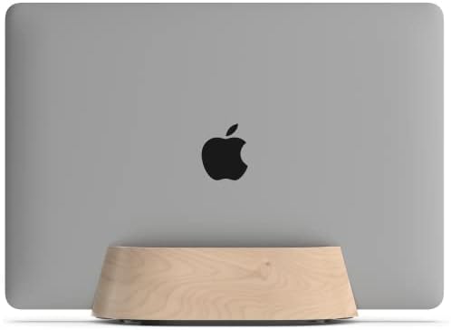 HumanCentric Vertical Laptop Stand in Maple Wood, Adjustable