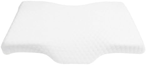 banapoy Cervical Neck Pillow, Memory Foam Ergonomic Cervical Neck Support Sleeping Pillow Slow Rebound with Washable Cover, Four Zones for Side Back Stomach Sleepers (White 52 * 30 * 10)
