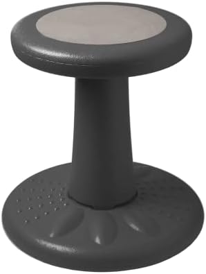Studico ActiveChairs Kids Wobble Stool, Flexible Classroom Seating Improves Focus, Posture & Helps ADHD/ADD. Get The Wiggles Out Active Fidget Chairs, Preschool | Elementary 14" Chair, Ages 3-7, Gray