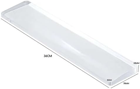Custom Acrylic Keyboard Wrist Rest, Transparent/Frosted RGB Wrist Pad for Mechanical Keyboard (Color : Frosted, Size : TKL)