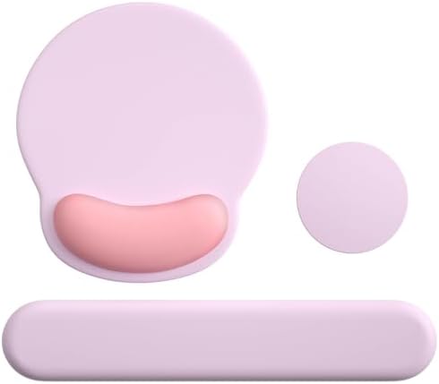 Mouse Pad with Keyboard Wrist Rest,Ergonomic Mousepad Support Set