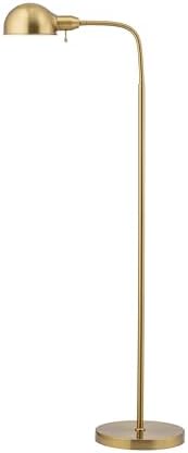 O'Bright Adjustable Floor Lamp with Flexible Gooseneck and Rotatable Shade, E26 Socket, 10-Inch Base - Ideal for Reading, Bedside, Living Room, Brushed Nickel