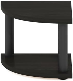 Furinno Turn-N-Tube Kitchen Countertop Organizer, 2-Tier Corner Countertop Organizer Shelf, Corner Shelf, for Kitchen, Pantry, Organizers and Storage, Espresso