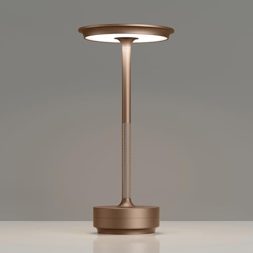 TBBGA 1 Pack Rechargeable Table Lamps Cordless, 5000mAh Outdoor Table Light