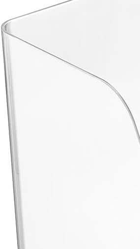 Staples Plastic Magazine File, Clear, Vertical Desktop Organizer