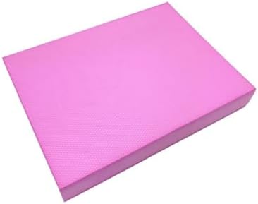 Yoga Knee Pad Foam Balance Pad Physical Therapy Core Balance Disc Extra Thick Non-Slip Exercise Floor Mat for Gym Fitness Stretching Pilate,40×33×5cm,Pink