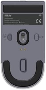 8BitDo Retro R8 Mouse with Charging Dock, PAW 3395 Optical Sensor DPI 26,000, Wireless Mouse with 4K Polling Rate, Programmable Buttons, and Kailh Sword GM X Micro Switches - N Edition