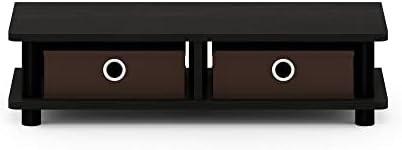 Furinno TURN-N-TUBE Toolless Monitor Stand Riser, Monitor Riser, Espresso