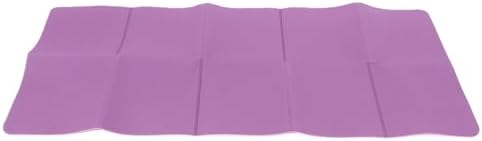 Foldable Fitness Mat, TPE Double Sided Anti Slip Workout Mat, Lightweight Portable Cushion for Yoga Dance Pilates Stretching At Home Office Travel Indoor Outdoor