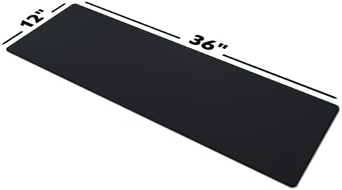 Gamer Boss - Gaming Mouse Pad - 36 x 12 Inches - 4mm Thick with Stitched Edges, Non-Slip Rubber Base, Premium Cloth Mousepad, Desk Mat for Laptop, Keyboard, Computer & PC (Extended, Black)