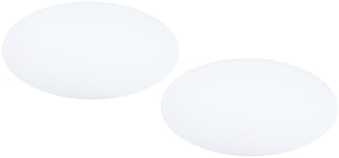 PATIKIL Lampshade Diffuser, 2 Pack 8" Diameter Round Diffuser for Drum Lampshades Pendants Light, DIY Light Shield, Frosted White