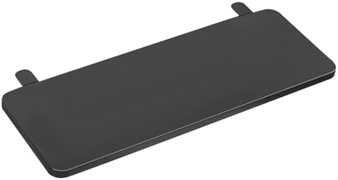 Generic Desk Extender Board Keyboard Tray Extension Attachment 50x20cm Foldable Space Saving Clamp on Home Office Wrist Support, Black
