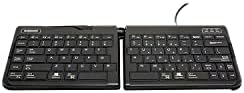 Goldtouch GTP-0044 Go!2 Mobile Keyboard, Portable Foldable Travel Keyboard with USB , Black